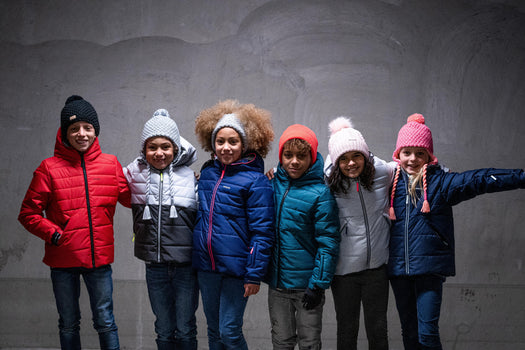 KIDS' EXTRA WARM AND WATERPROOF PADDED SKI JACKET - 180 WARM - NAVY BLUE, galaxy blue Image 4 of 5