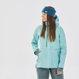Women's Ski Jacket FR900 - Blue, Image of
