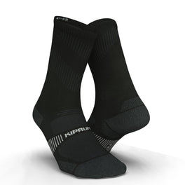 RUN900 MID-CALF FINE RUNNING SOCKS - BLACK, Image of