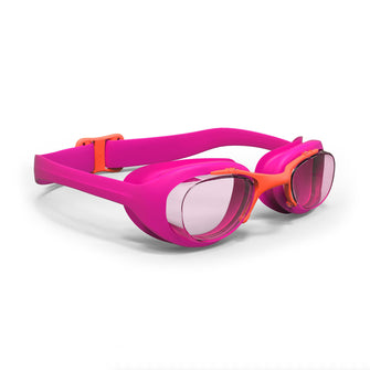 Swimming Goggles Clear Lenses XBASE Size S Pink, Image of