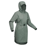 Quechua Women's Long Waterproof Rain Jacket, Image of
