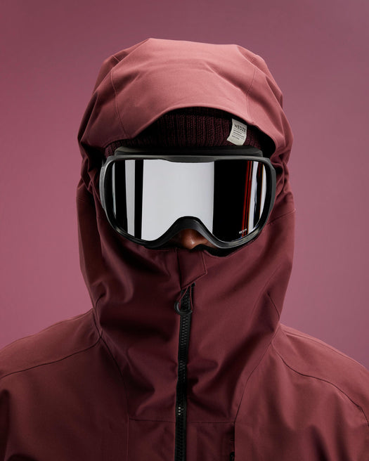 Wedze G500 Good Weather Skiing and Snowboarding Goggles, black Image 1 of 3
