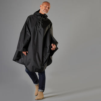 Btwin Compact Cycling Rain Poncho, Image of