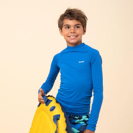 Kids' UV protection long sleeve T-shirt - blue, Image of