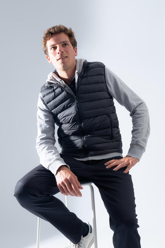 Inesis Ultralight Down Golf Packable Puffer Vest Men's, khaki brown Image 5 of 10