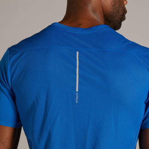 A photo of the Kiprun Light Breathable Running T-Shirt Men's in use