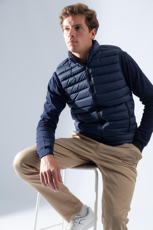 Inesis Ultralight Down Golf Packable Puffer Vest Men's, khaki brown Image 4 of 10