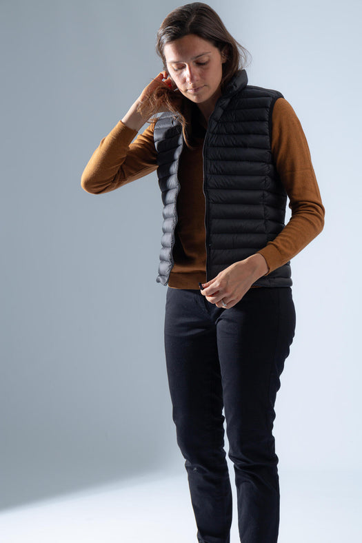 Inesis Ultralight Down Golf Packable Puffer Vest Women's, asphalt blue Image 6 of 10