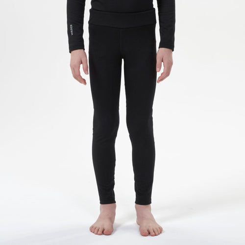 A photo of the Ski 500 Thermal Underwear Base Layer Pants Kids' in use