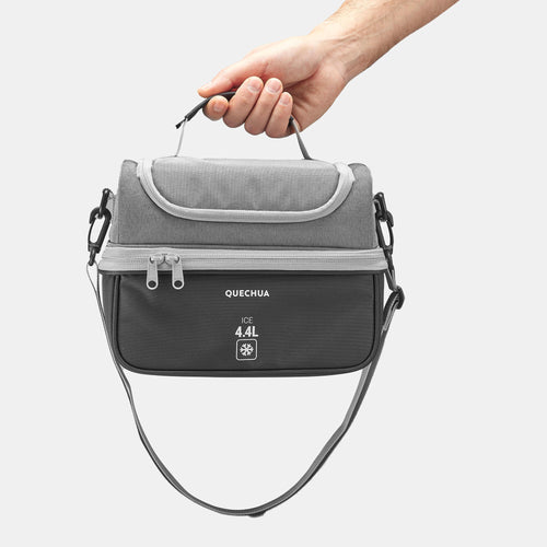 A photo of the Quechua MH500 4.4 L Dual Compartment Hiking Box + 2 Containers in use