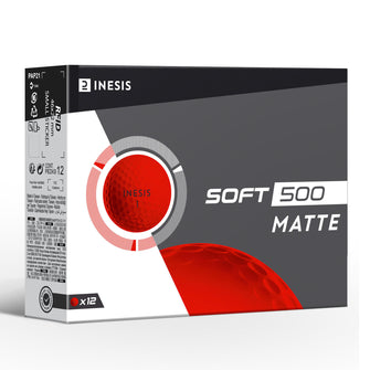 Matte Golf Balls soft 500 - 12 pack, Image of