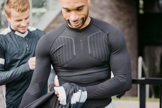 Adult Long-Sleeved Thermal Base Layer Top Keepdry 500 - White, snow white Image 1 of 5