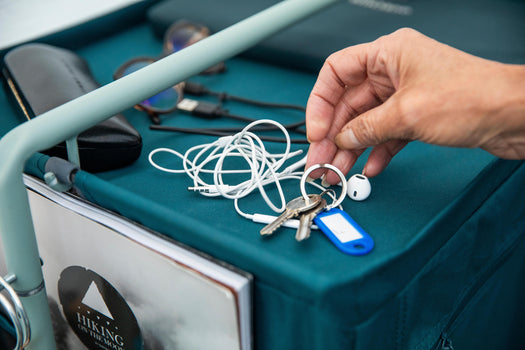 Folding and compact camping wardrobe - Basic, dark petrol blue Image 5 of 5