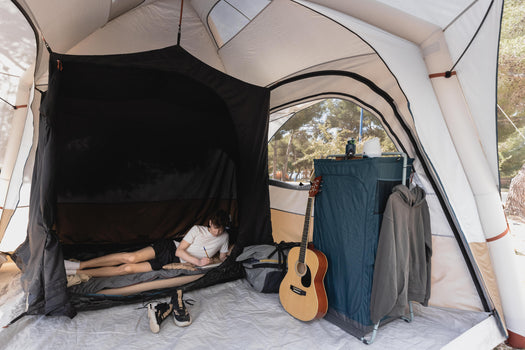 Folding and compact camping wardrobe - Basic, dark petrol blue Image 1 of 5