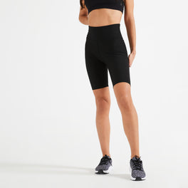 High-Waisted Fitness Cycling Shorts Women's, Image of