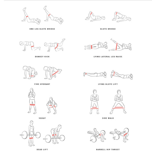 22 kg 49 lb Small Weight Training Resistance Glute Band, unspecified Image 1 of 2