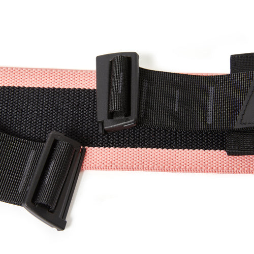 A photo of the Adjustable Weight Training Resistance Glute Band 31 lbs 14 kg in use