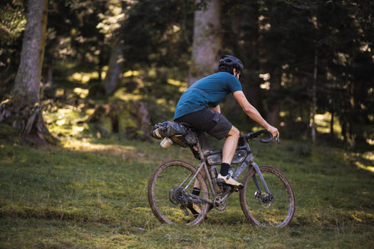 Triban Gravel Cycling and Touring Merino Wool Polo Shirt, chocolate truffle Image 1 of 10