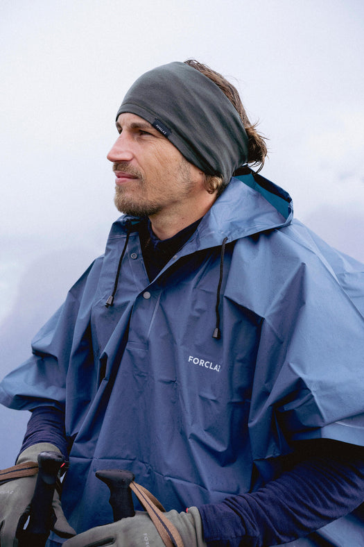 Forclaz Arpenaz 10 L Hiking Rain Poncho, storm gray Image 1 of 6