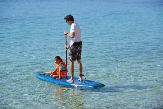 Itiwit Inflatable Stand Up Paddle SUP Pack M w/ Paddle & Pump User 130 to 175lb, deep petrol blue Image 4 of 5