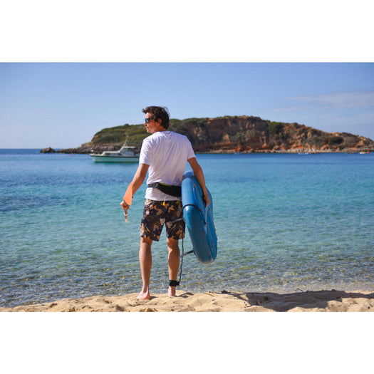 Itiwit Inflatable Stand Up Paddle SUP Pack M w/ Paddle & Pump User 130 to 175lb, deep petrol blue Image 3 of 5
