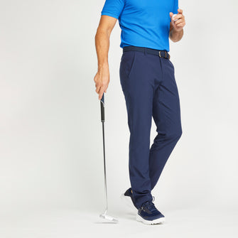 MEN'S GOLF TROUSERS - WW500 NAVY, Image of