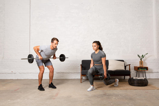 110lb Adjustable Weight Set US Standard with Barbell and dumbbells, black Image 5 of 5