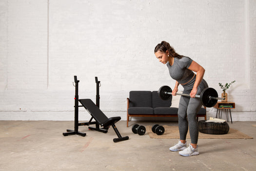 110lb Adjustable Weight Set US Standard with Barbell and dumbbells, black Image 1 of 5