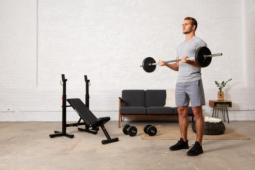 110lb Adjustable Weight Set US Standard with Barbell and dumbbells, black Image 4 of 5
