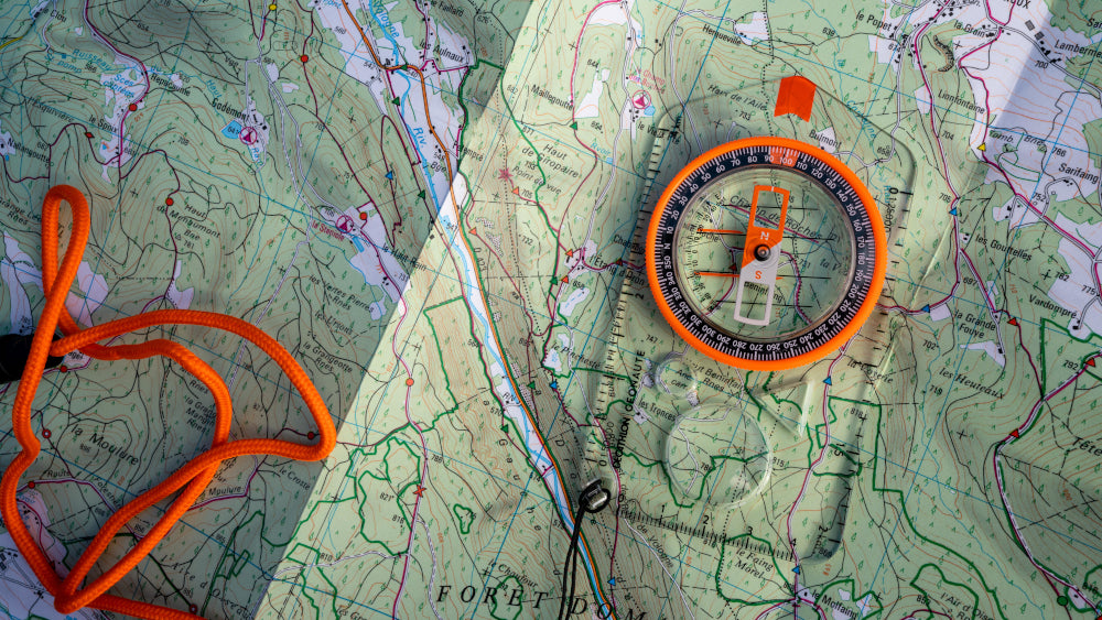 Boussole de randonnée trekking SOL Map Compass