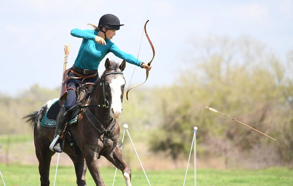 Training with Horse Archer Hilary Merrill using Fouganza Gear