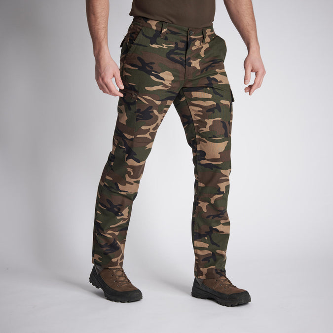 DURABLE CARGO Pants STEPPE 300 CAMOUFLAGE WOODLAND GREEN