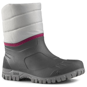 Women's warm waterproof snow hiking boots - SH100 mid,  Image  of