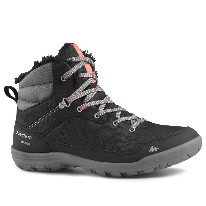 Quechua Women's SH100 MID Warm and Waterproof Hiking Boots