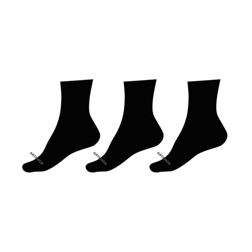 High Sports Socks RS 160 Tri-Pack - Black | Decathlon
