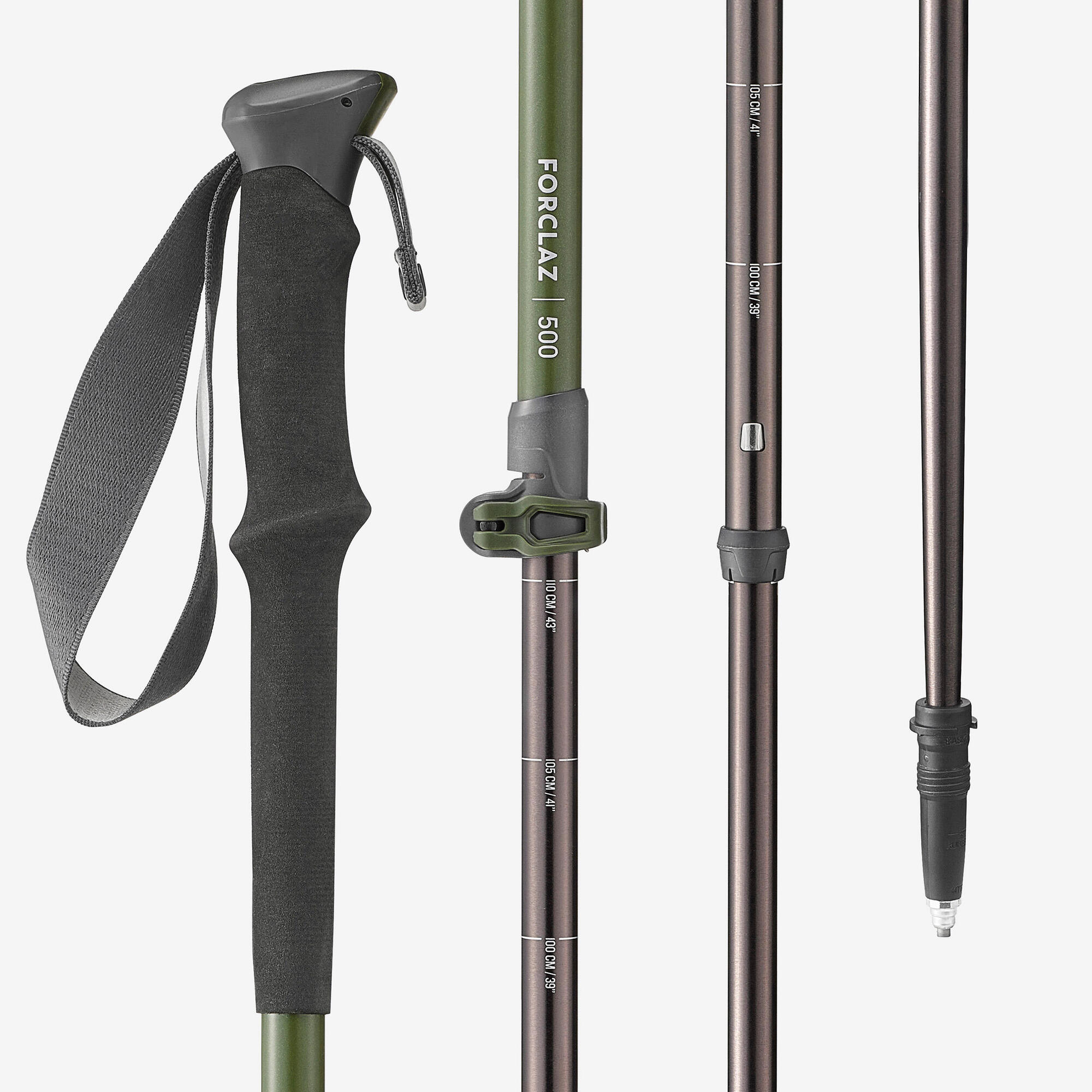 tent poles decathlon Forclaz MT500 Hiking Pole (Single Pole)