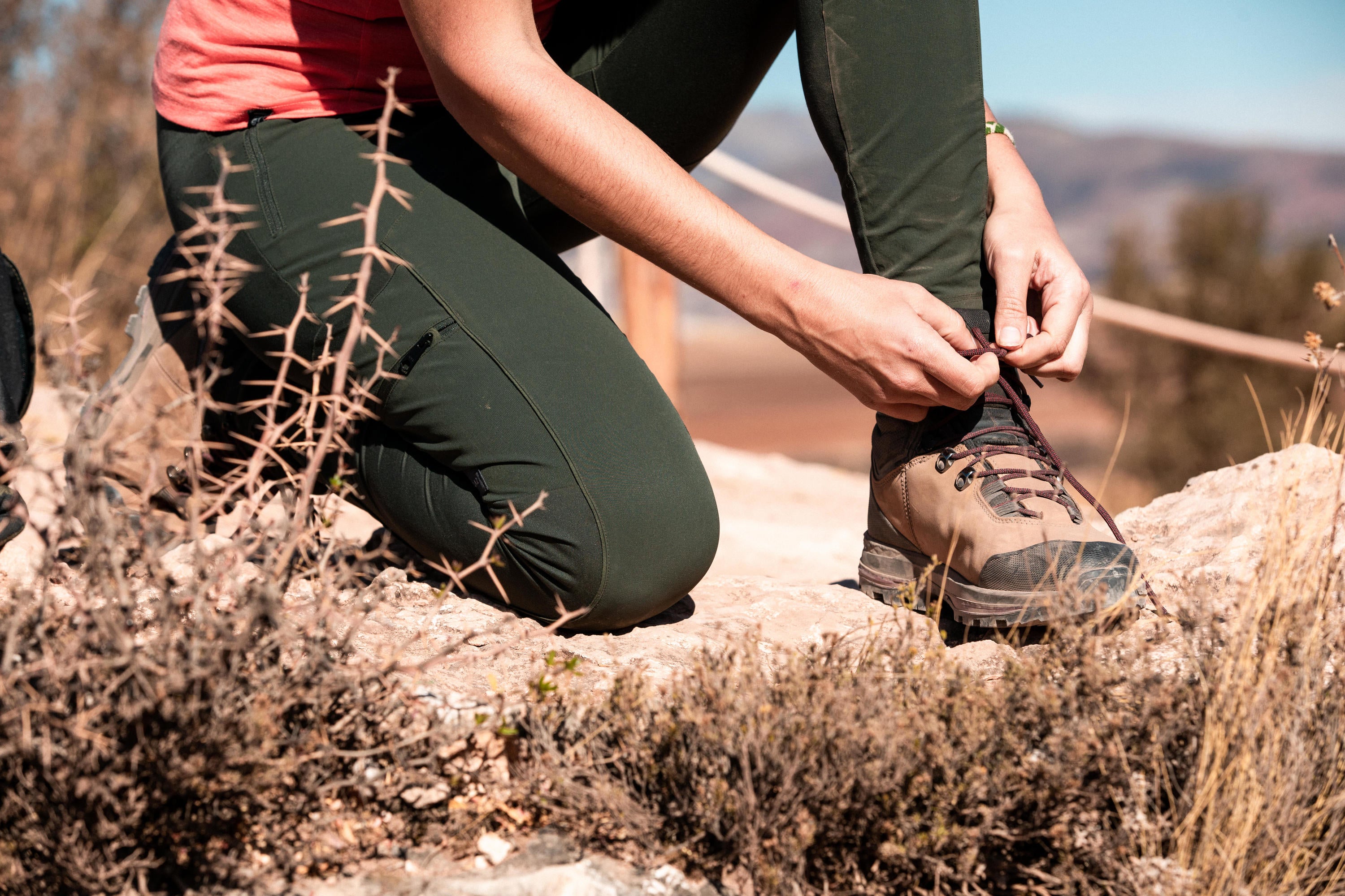 Forclaz Trek 100 Flexible Leather Hiking Boots Women s Decathlon