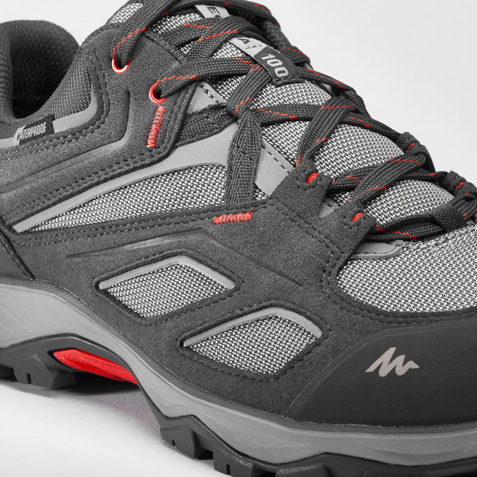 Quechua Men's MH100 Waterproof Hiking Shoes | Decathlon