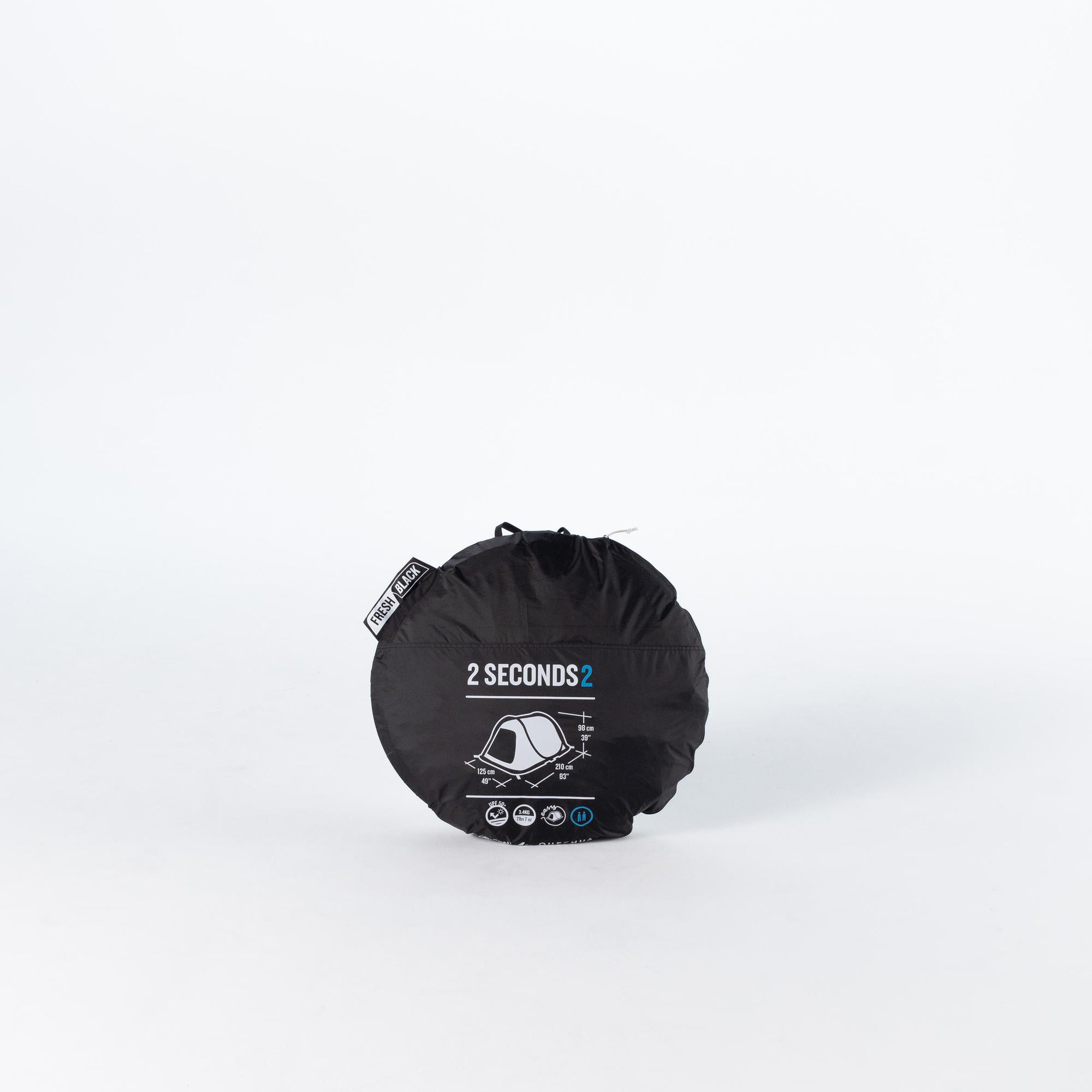 Quechua 2 Second Fresh & Black Waterproof Pop Up Camping