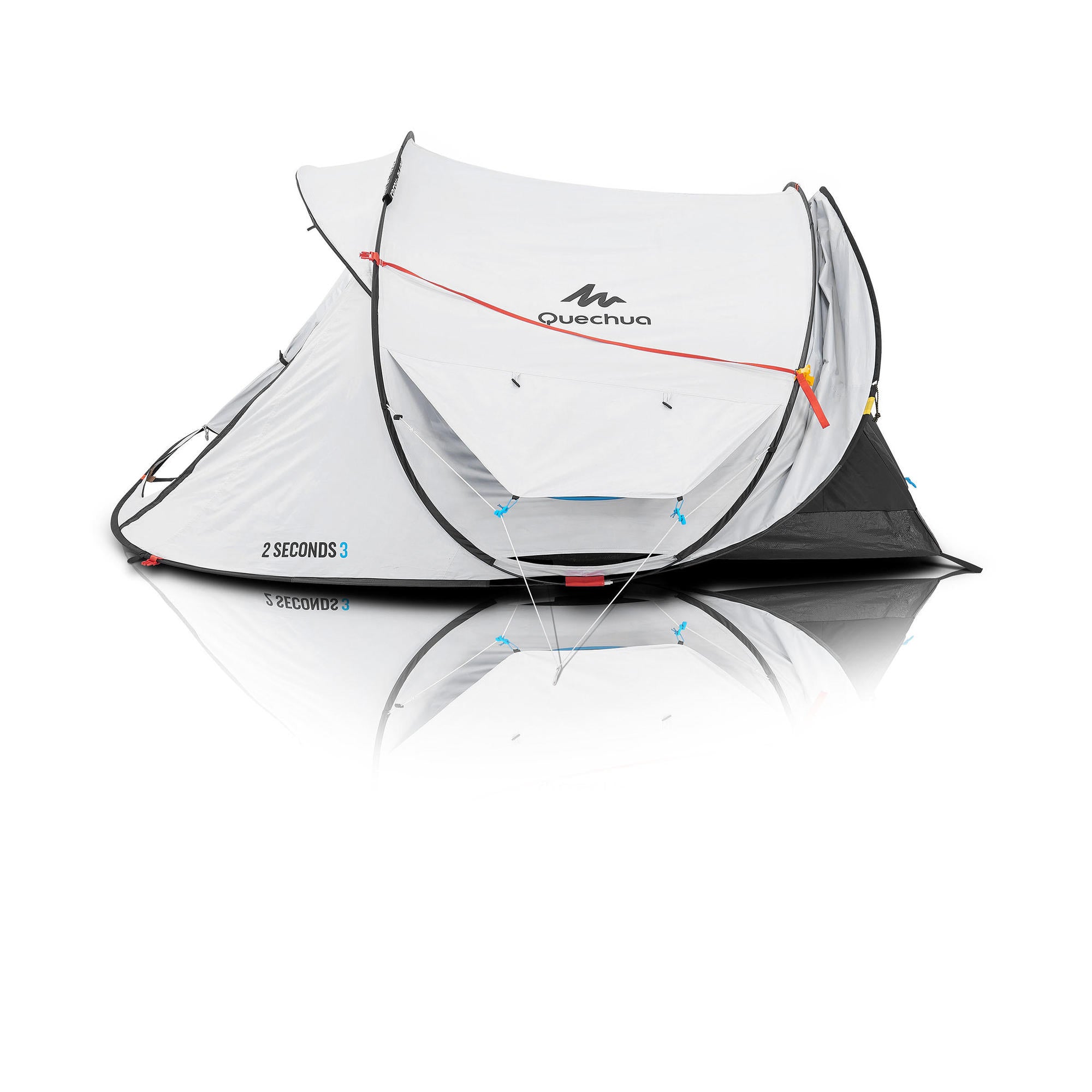 quechua 3 person blackout pop-up tent Quechua 2 Second Fresh & Black, 3-Person Instant Pop-Up Tent, Waterproof, White