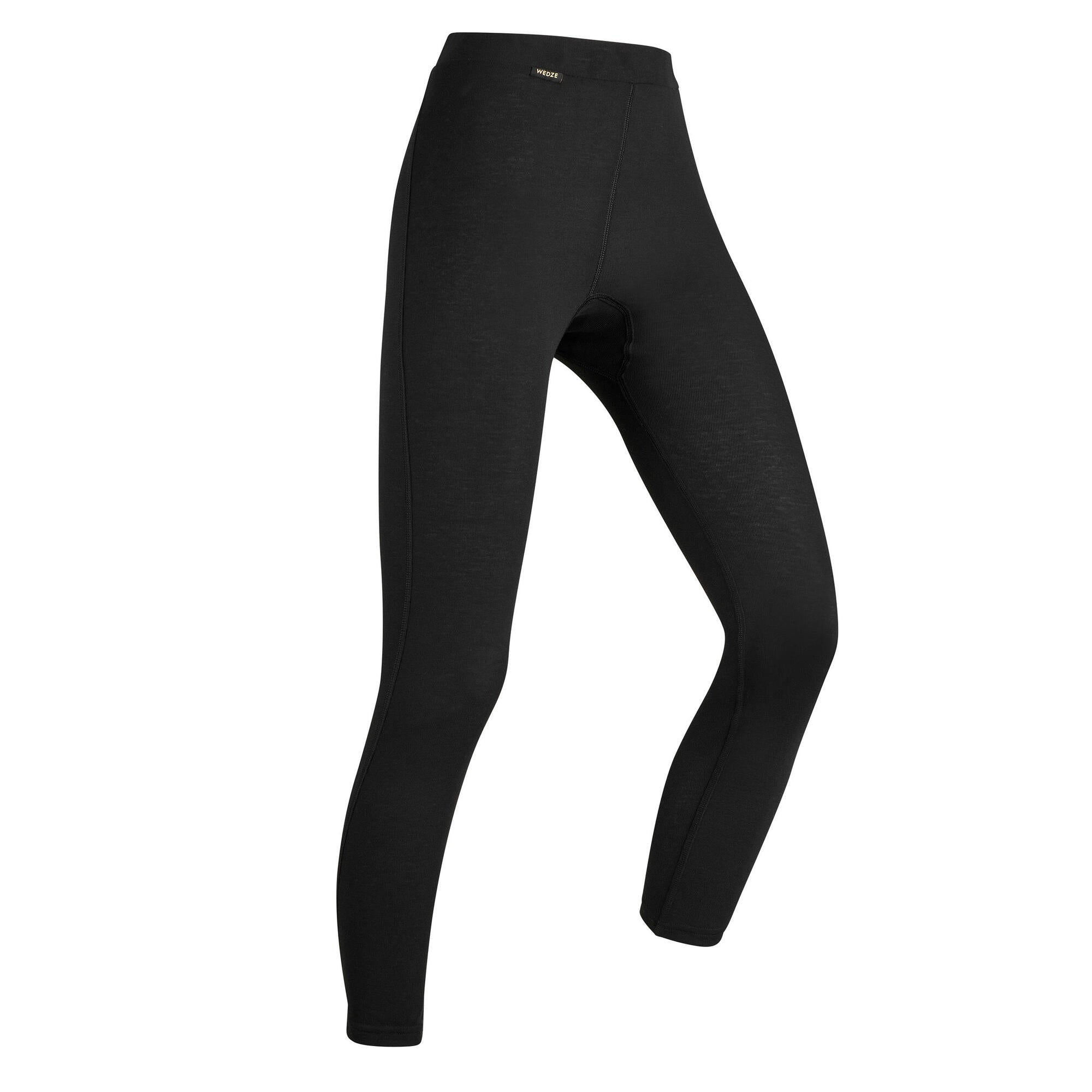 Wedze WOMEN'S SKI BASE LAYER BOTTOM - BL 100 - BLACK – Decathlon