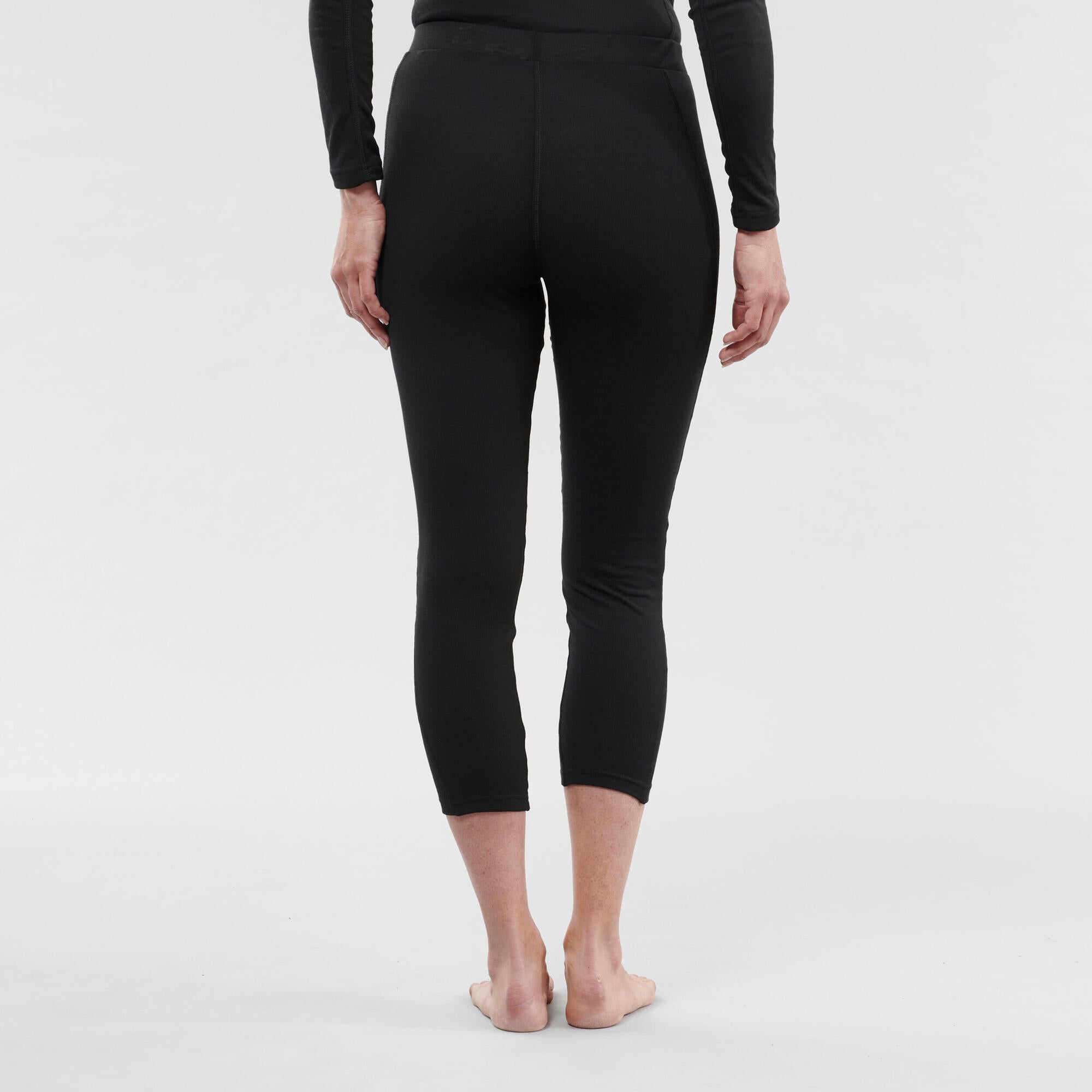 Wedze WOMEN'S SKI BASE LAYER BOTTOM - BL 100 - BLACK – Decathlon