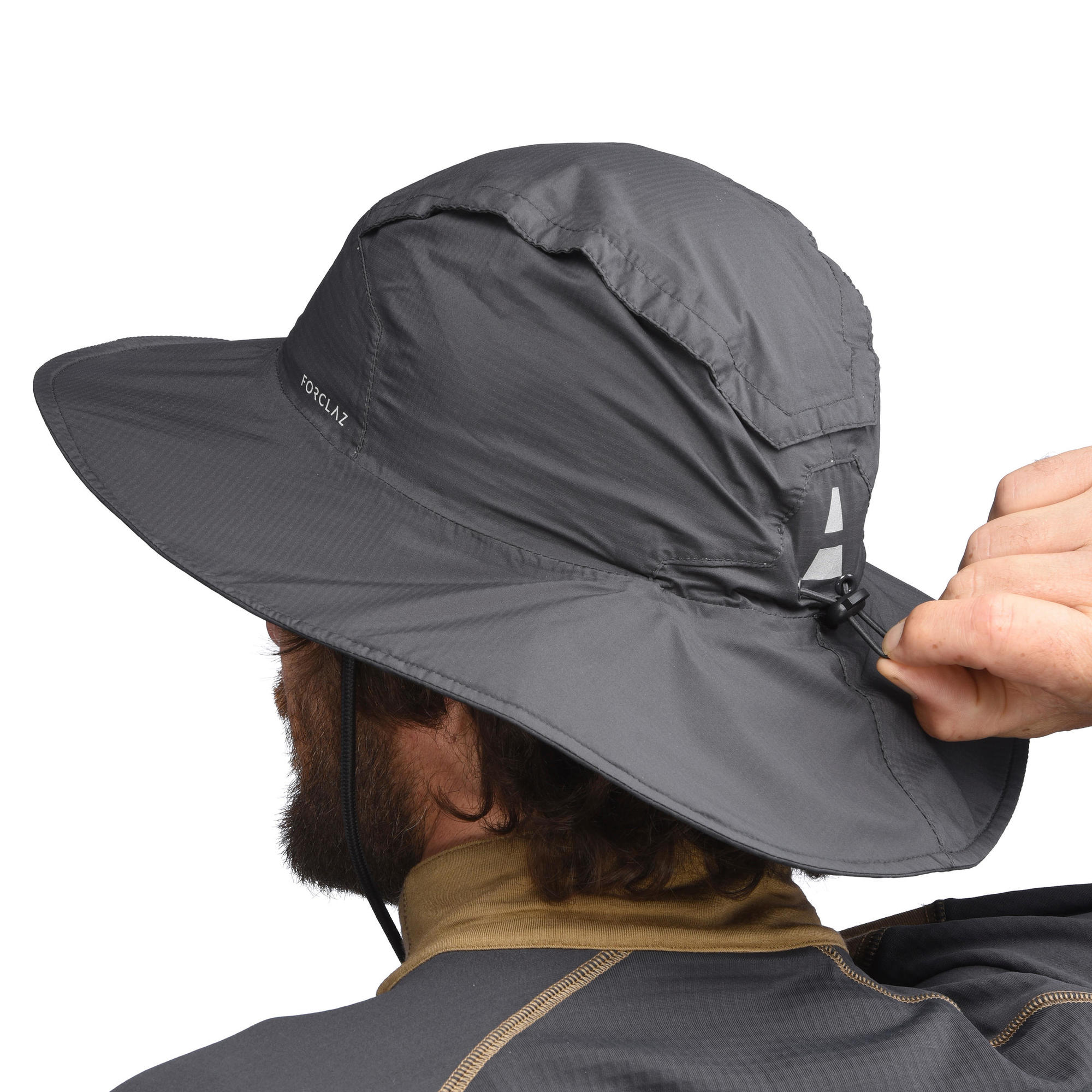 Forclaz Trek 900, Waterproof Backpacking Hat in Carbon Gray, Size 60-62cm/24