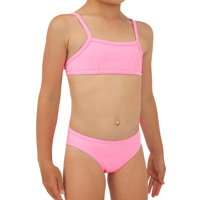 Olaian Bali 100 Two Piece Bikini Surfing Swimsuit Top Girls