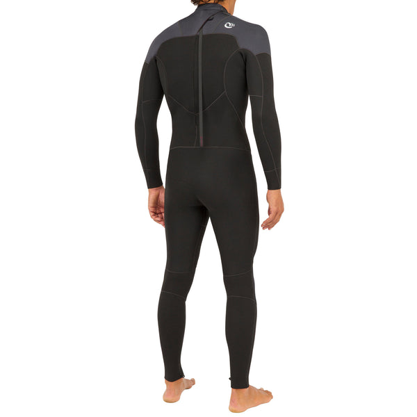 Olaian 500 Stretch Neoprene Surfing Full Wetsuit Back zip 4 3mm Men