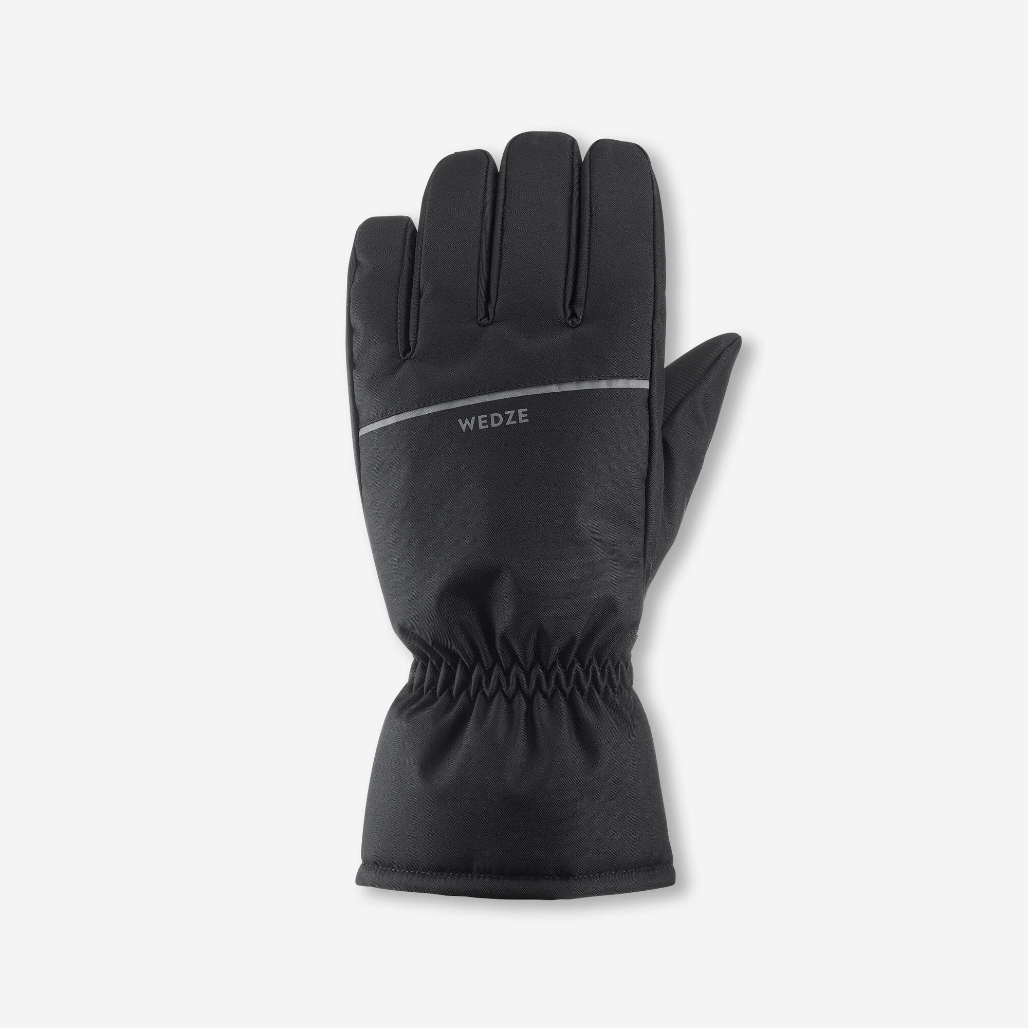 handschuhe jakoo Wedze Adult 100 Waterproof Ski Gloves Smoked Black / 3XL