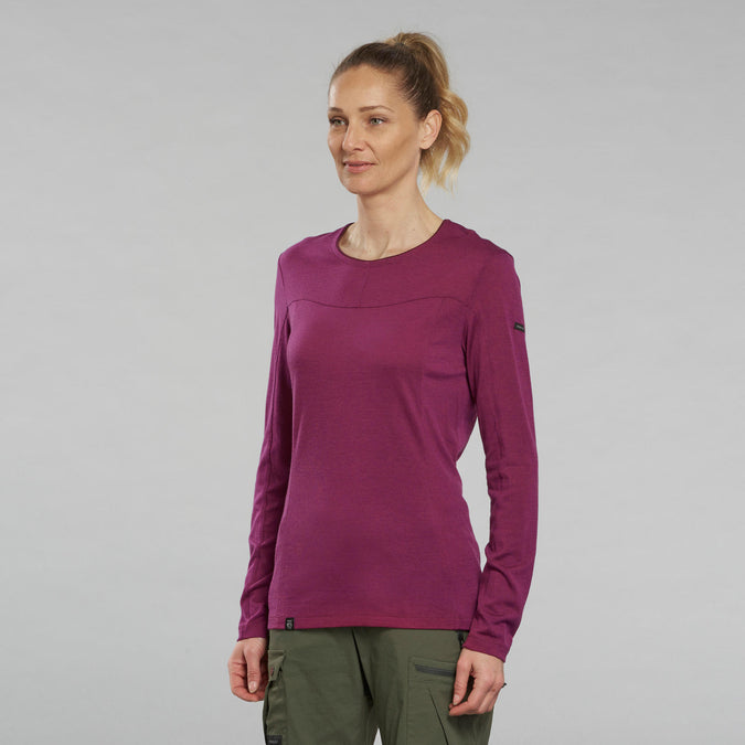 Women's Long-sleeve Merino Wool T-shirt - MT500