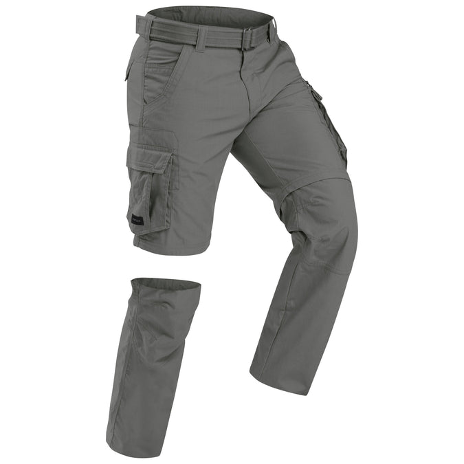 Men's Travel Backpacking Zip-Off Cargo Pants - Travel 100 Zip-Off