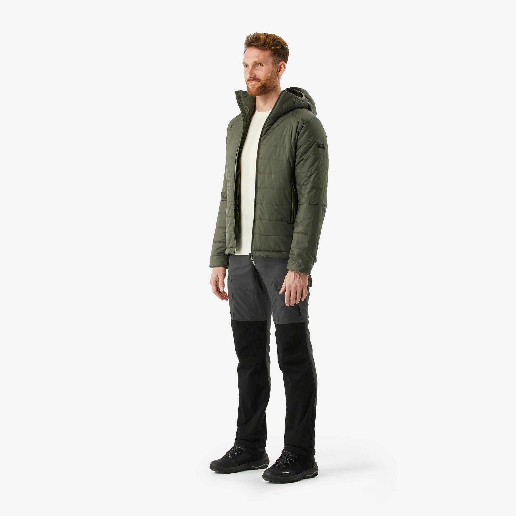 Forclaz Men's MT100 Hooded Synthetic Jacket – Decathlon