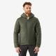 Dark Ivy Green - Forclaz Men's MT100 Hooded Synthetic Jacket